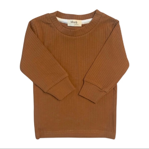 Blush Lotus | Baby Ribbed Cotton Set in Cognac | Various - Picture 6 of 12